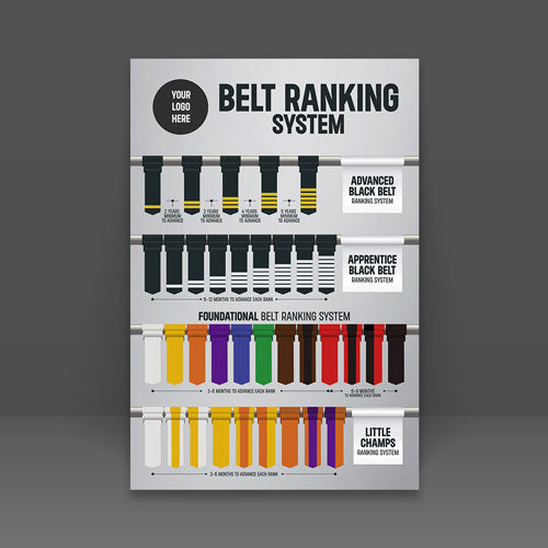 Belt Ranking System Poster - 4 Programs