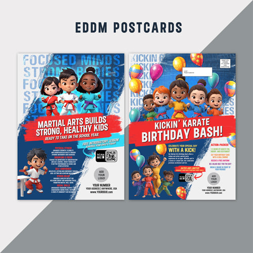 Martial Arts Builds Strong, Healthy Kids EDDM Cards