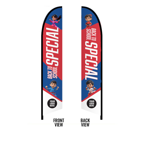 Back to School Special 14’ Feather Flag V2