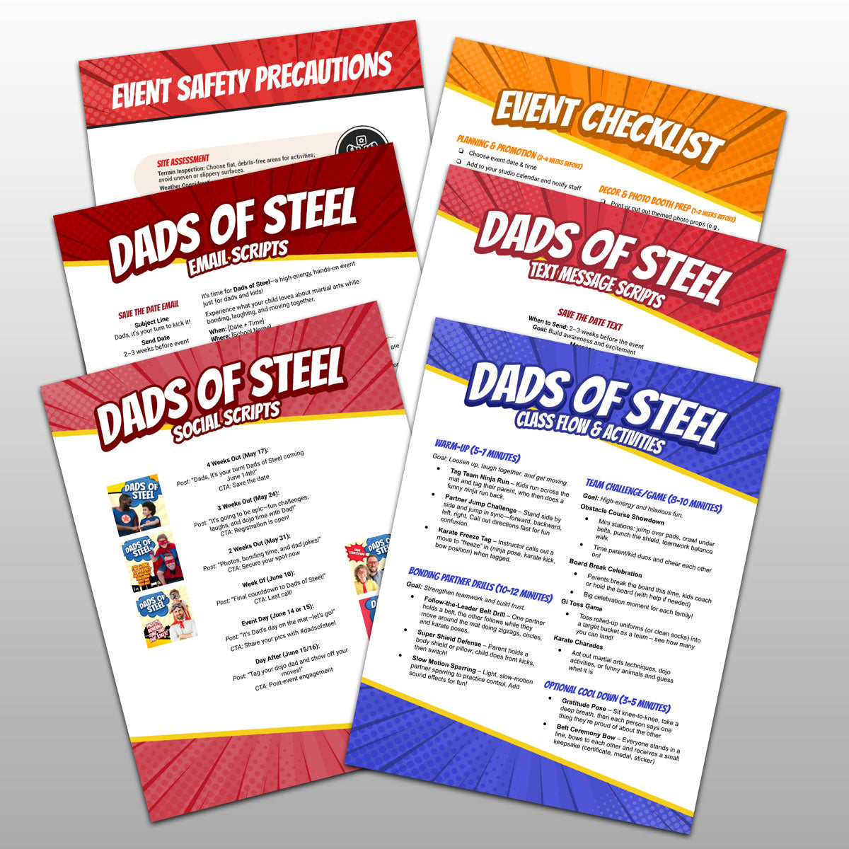 Dads of Steel Instant Download Event Power Pack