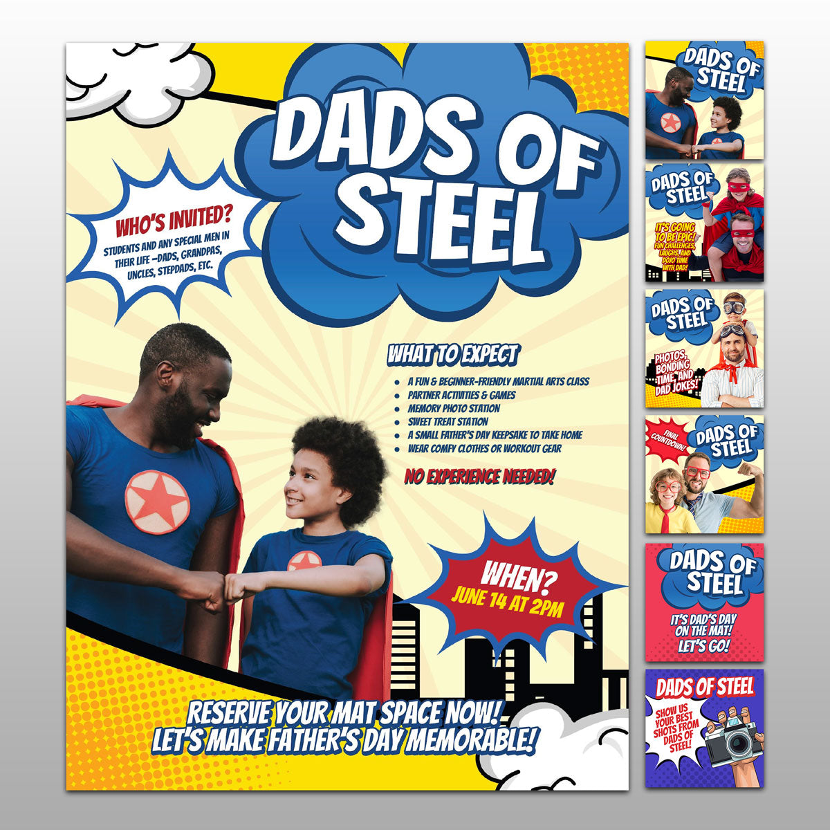 Dads of Steel Instant Download Event Power Pack