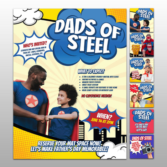Dads of Steel Instant Download Event Power Pack
