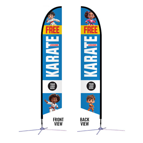 FREE Karate 14’ Feather Flag