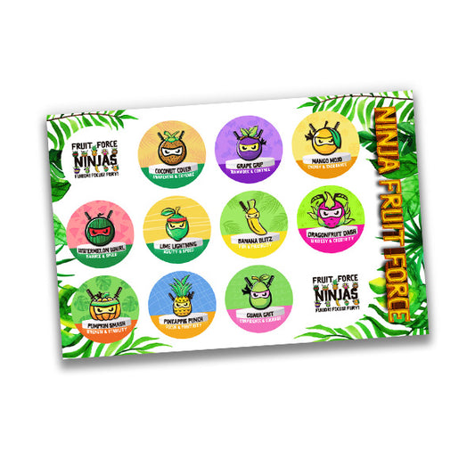 Fruit Force Ninja Sticker Sheets