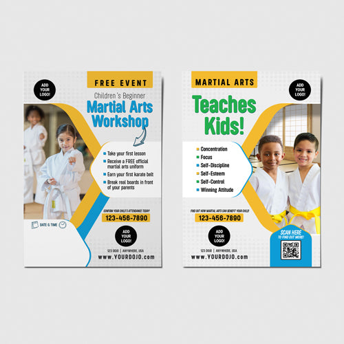 Children's Martial Arts Workshop | Martial Arts Teaches | Birthday Postcards