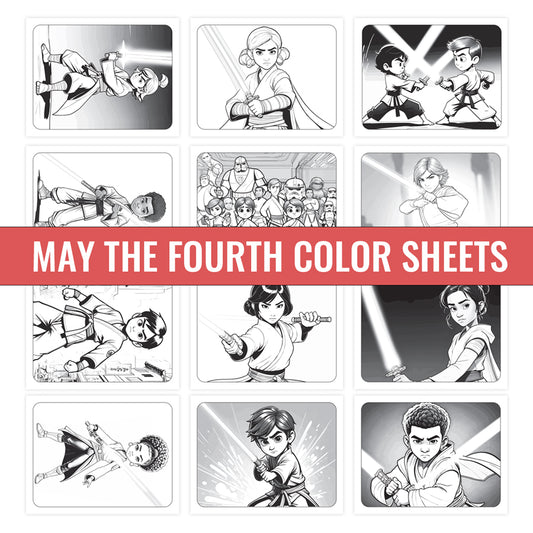 May the Fourth Be With You Coloring Sheets