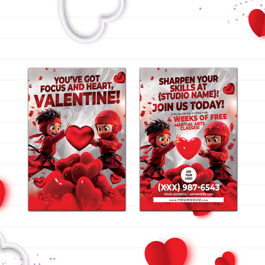 You've Got Focus & Heart Valentines Day Postcards