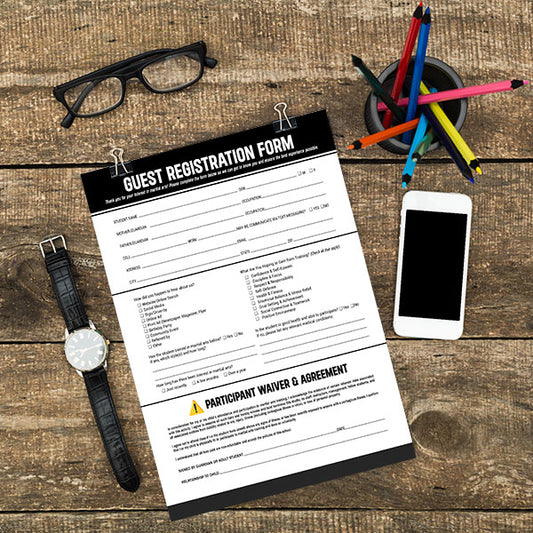 Instant Download: Guest Registration Form for Martial Arts Studios